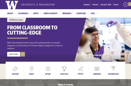 华盛顿大学（University of Washington，缩写UW，或简称为“Washington”以及“UDub”）
